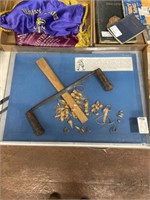 Antique Drawnknife wood working tool display case