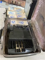 Vintage Stenograph machine n paper with cases