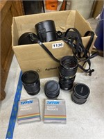 Camera lens lot with cases
