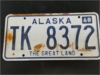 1968 Alaskan License plate