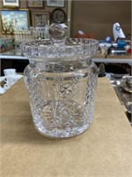 Waterford crystal glass biscuit jar  signed