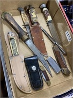 Lot of knives daggers