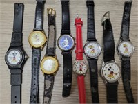 (8) Mickey & Minnie Mouse Disney Watches