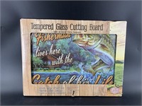 Tempered glass cutting board new in box 12x16"
