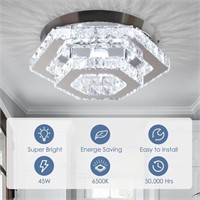 CXGLEAMING Modern Crystal Chandeliers Ceiling