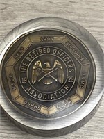 1929 Retiree Officers Association Paperweight 3"