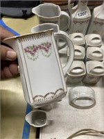 German canister set porcelain pitchers oil vinegar
