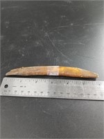 Ancient Native Alaskan ivory artifact, tip of an i