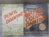 1943 Pencil Drawing & Water Color Painting