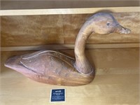 Large Carved Wooden Duck