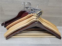 (10) Wooden Hangers