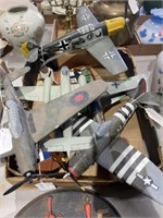 Military toy airplane lot