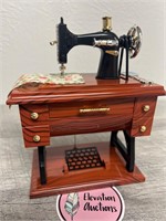 Sewing desk music box