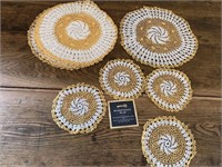 Lot of Hand Crocheted Doilies