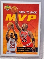 1992 UD Michael Jordan Back To Back MVP Art Card