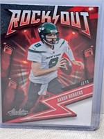 2023 Absolute Aaron Rodgers Rock Out Jets Insert