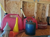 Gas can and funnel lot