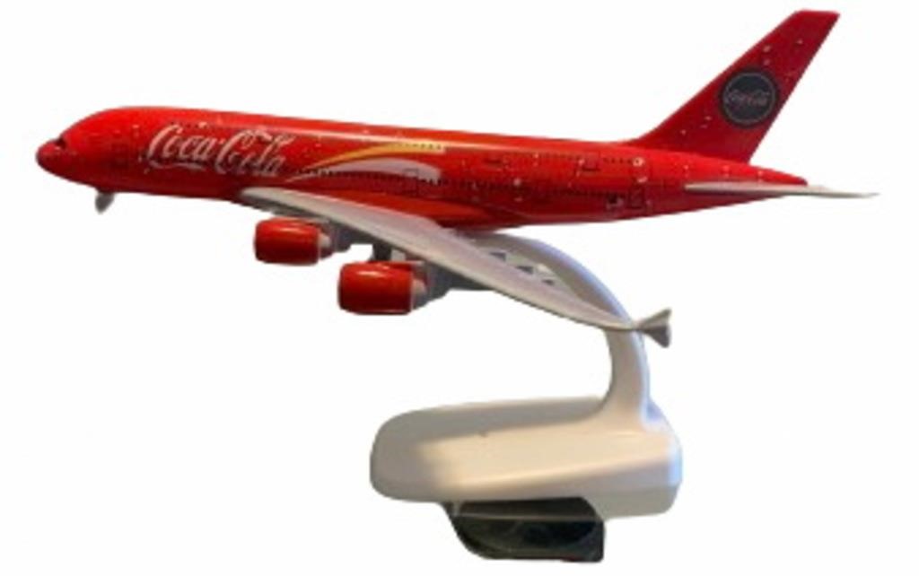 7.8 inch Coca Cola Airlines A380 length 7.8x8x5