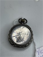 Victorian 800 silver pocket watch