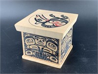 Tlingit wood box 4"