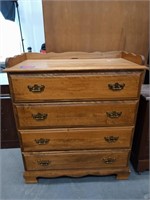 Maple 4 drawer chest 40x36x18
