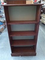 Wooden 4 tier bookshelf 50x10x28