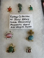 Vintage Jelly Belly Brooches