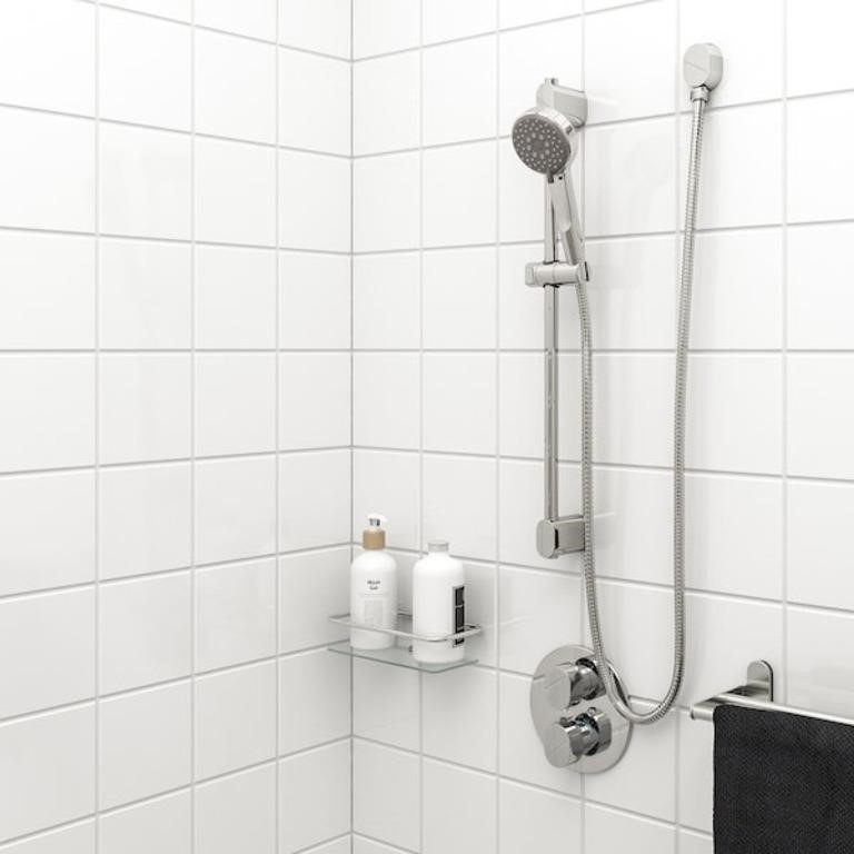 BROGRUND Riser rail with hand shower/outlet
