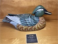 Painted Wooden Wood Duck