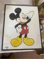 Mickey Mouse poster framed 16x20