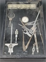 Beautiful collection of antique draftsman's tools,