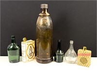 Lot of Vintage and Antique Liquor Bottles
