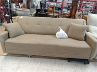 >Lazy boy Light brown couch, approx 80" long