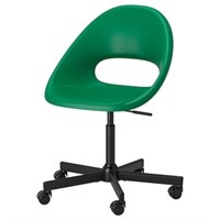 ELDBERGET / MALSKÄR Swivel chair, green/black