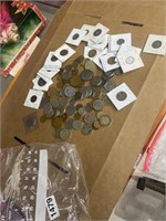 Large foreign coin lot in bag