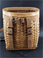 Harvest basket, 14" tall with straps in good order