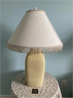 Ceramic Base Fringed Table Lamp 1/2