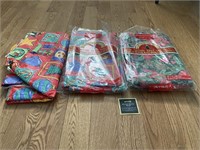 Lot of Vinyl Flannel Backed Table Cloths