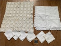 Cotton Crocheted Table Cloths & Embroidered
