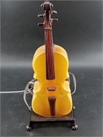 Standing cello lamp, about 12" tall
