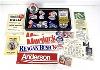 POLITICAL PINS AND COLLECTIBLES