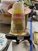Vintage Schaefer beer sign light
