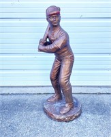 VINTAGE BASEBALL PLAYER STATUE