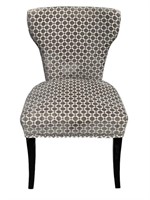 Diamond Patterned Gray Dining Chair