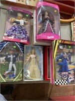 5 Barbie doll in boxes