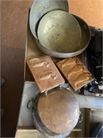 Brass n copper lot Asian bowls n more