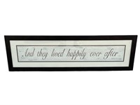 And They Lived Happily Ever After Wall Art