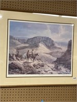 Indian Country litho print artist signed n