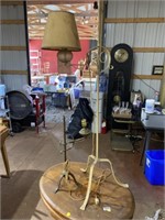 2 primitive lamps - floor lamp n table lamp