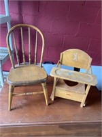 2 children’s  chairs  potty n time out chair